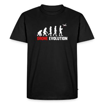 Drone Evolution - Men's Premium Organic T-Shirt - black - Front - Nico (187cm)