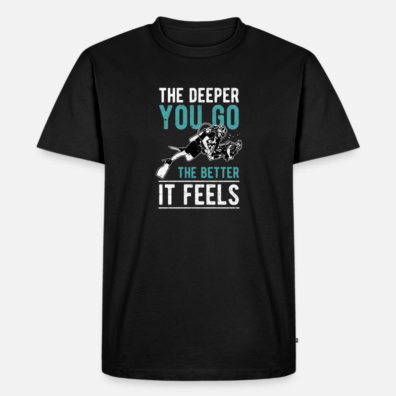 Plongeur Plongée Plongée Plongée - T-shirt Premium bio Homme - noir