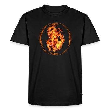 Feu Boule de verre - T-shirt Premium bio Homme - noir - Devant - Nico (187cm)