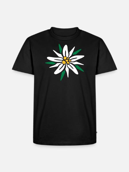 Edelweiss - Men's Premium Organic T-Shirt - black