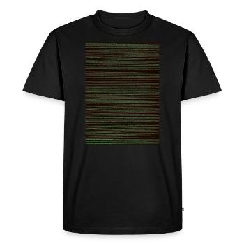 Stripe - Men's Premium Organic T-Shirt - black - Front - Nico (187cm)