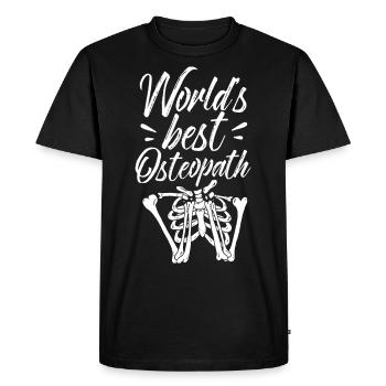 World's Best Osteopath Osteopathy Osteopath Profession - Men's Premium Organic T-Shirt - black - Front - Nico (187cm)