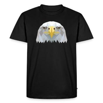 eagle head - Men's Premium Organic T-Shirt - black - Front - Nico (187cm)