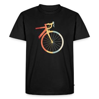 Vélo de route vélo vélo cycle cadeau de vacances - T-shirt Premium bio Homme - noir - Devant - Nico (187cm)