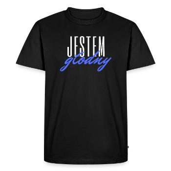 J'ai faim - langue polonaise pour homme - T-shirt Premium bio Homme - noir - Devant - Nico (187cm)