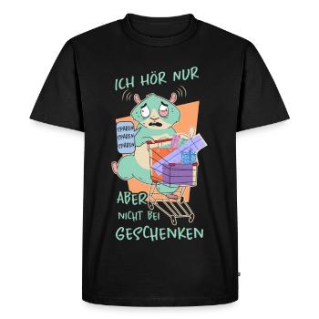 Cadeaux de hamster - T-shirt Premium bio Homme - noir - Devant - Nico (187cm)