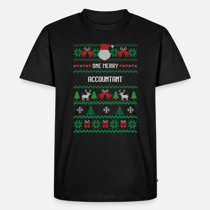 Un joyeux comptable - T-shirt Premium bio Homme - noir