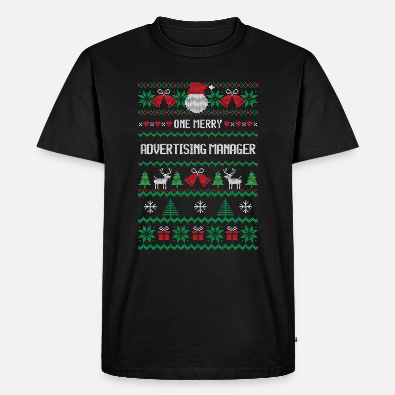 Ein fröhlicher Werbemanager - Männer Premium Bio T-Shirt - Schwarz
