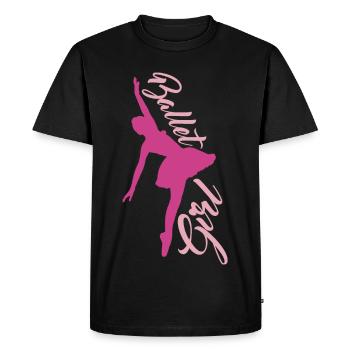 Ballet Dancer Girl - Men's Premium Organic T-Shirt - black - Front - Nico (187cm)