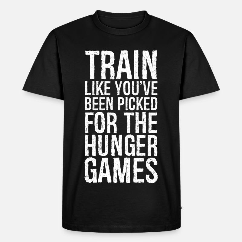 train like you've been picked - Männer Premium Bio T-Shirt - Schwarz