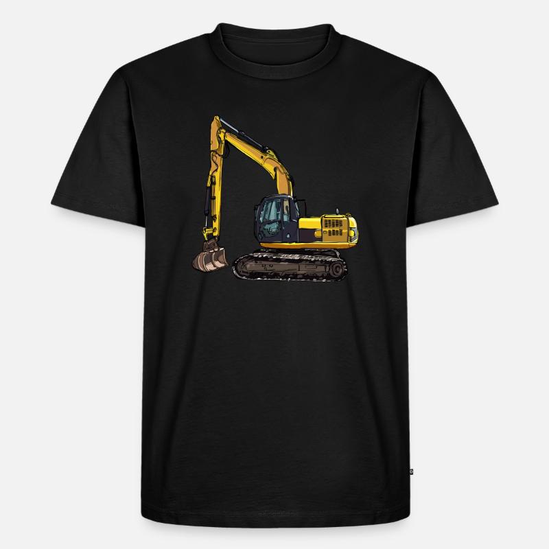Bagger Geschenk Geschenkidee - Männer Premium Bio T-Shirt - Schwarz