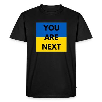 UKRAINE YOU ARE NEXT - T-shirt Premium bio Homme - noir - Devant - Nico (187cm)