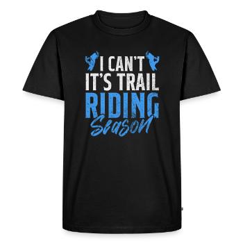 Je ne peux pas Sa saison de trail Conception pour un trail - T-shirt Premium bio Homme - noir - Devant - Nico (187cm)