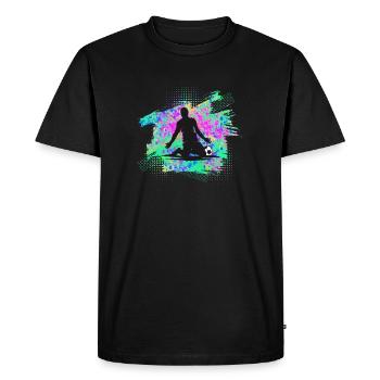 Football - T-shirt Premium bio Homme - noir - Devant - Nico (187cm)