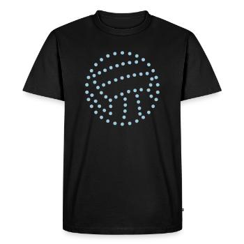 ballon volleyball pointille - T-shirt Premium bio Homme - noir - Devant - Nico (187cm)