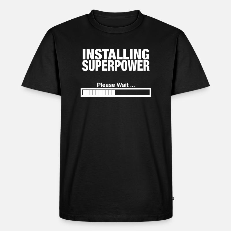 Superkräfte - Männer Premium Bio T-Shirt - Schwarz