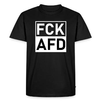 Fck Afd Fck Nts - T-shirt Premium bio Homme - noir - Devant - Nico (187cm)