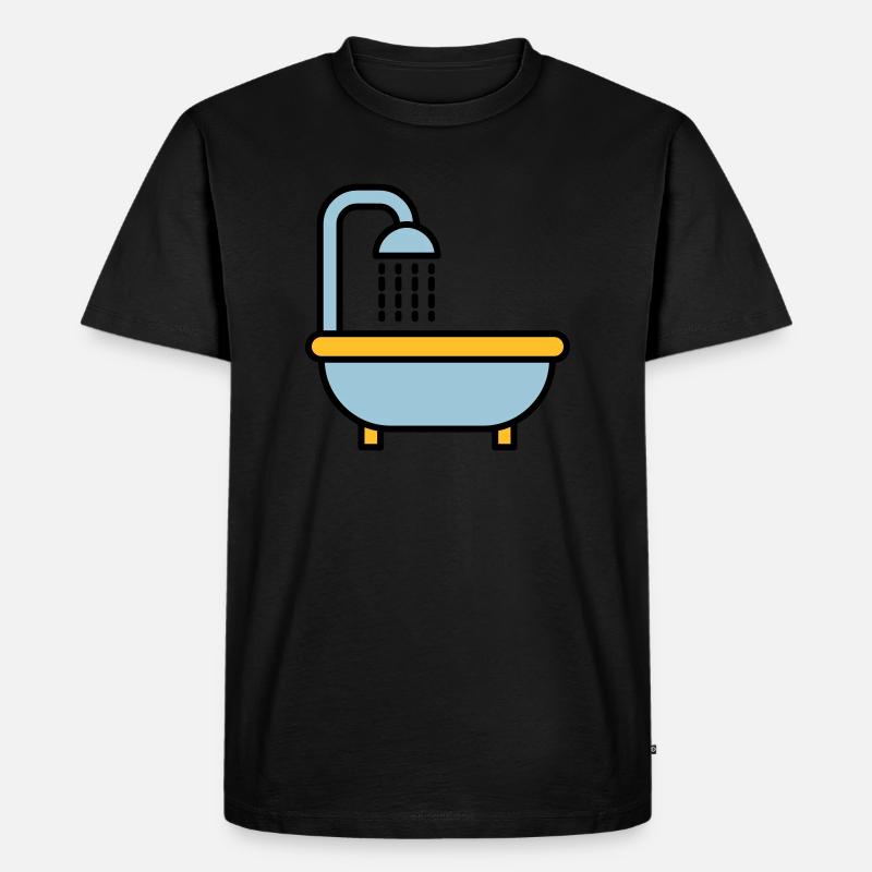 Badewanne - Männer Premium Bio T-Shirt - Schwarz
