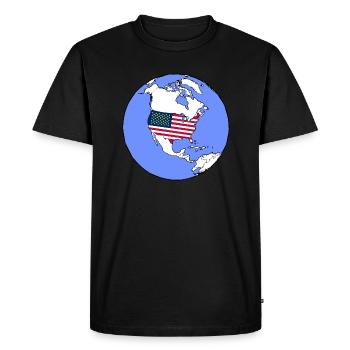 USA america first gift - T-shirt Premium bio Homme - noir - Devant - Nico (187cm)