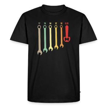 Beer Key Auto Mechanic Mechanical Gift - Men's Premium Organic T-Shirt - black - Front - Nico (187cm)