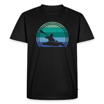 ice canoeists ice canoeists ice canoeing ice canoeing canoeing - Men's Premium Organic T-Shirt - black - Front - Nico (187cm)