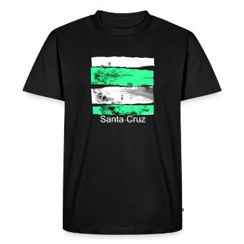 Santa Cruz Shirt Vintage Retro 70s 80s CA - Men's Premium Organic T-Shirt - black - Front - Nico (187cm)