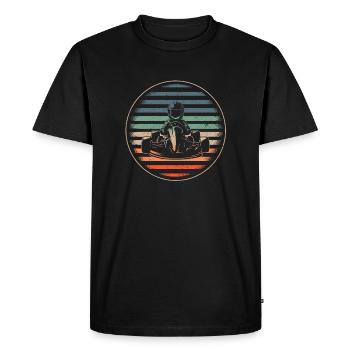 Go-Kart Karts Motorsport Garçons Hommes Course de karting - T-shirt Premium bio Homme - noir - Devant - Nico (187cm)
