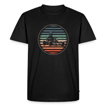 Go-Kart Karts Motorsport Hommes Garçons Kart Race - T-shirt Premium bio Homme - noir - Devant - Nico (187cm)