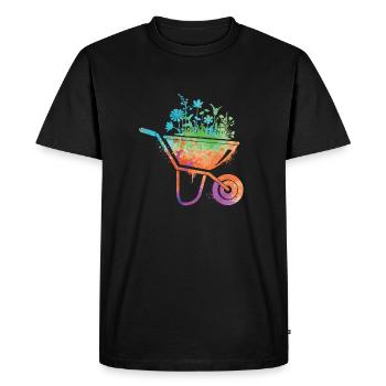 Garden Florist Gardener Ladies Children Gardener - Men's Premium Organic T-Shirt - black - Front - Nico (187cm)