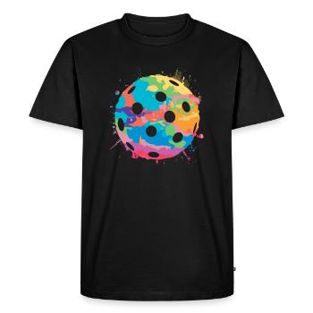 Floorball Ball Innebandy Girls Boys Floorball - Men's Premium Organic T-Shirt - black - Front - Nico (187cm)