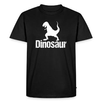 Dinosaure - T-Rex - Tyrannosaure - T-shirt Premium bio Homme - noir - Devant - Nico (187cm)