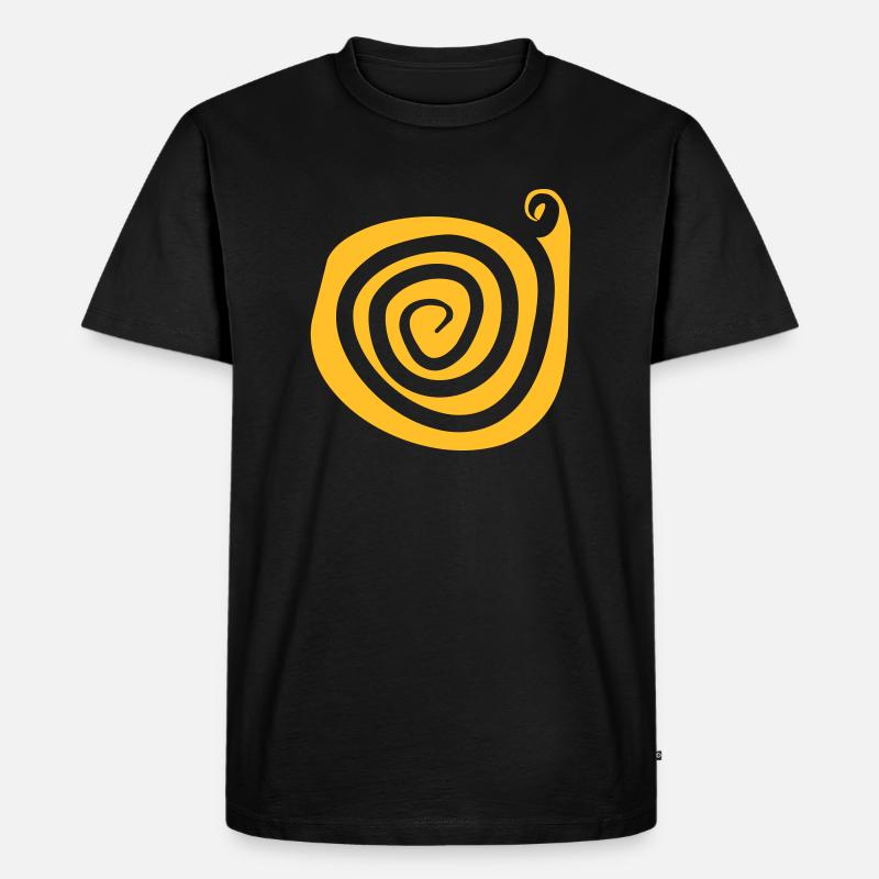 spiral_2 - Männer Premium Bio T-Shirt - Schwarz
