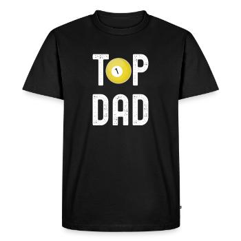 Billiards Papa est génial - Snooker Dad - T-shirt Premium bio Homme - noir - Devant - Nico (187cm)