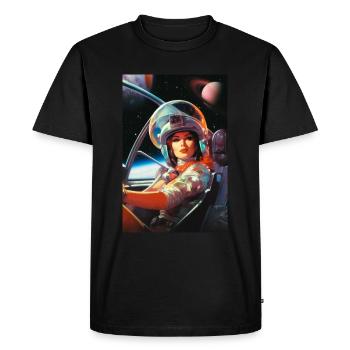 Prochain arrêt Mars - T-shirt Premium bio Homme - noir - Devant - Nico (187cm)