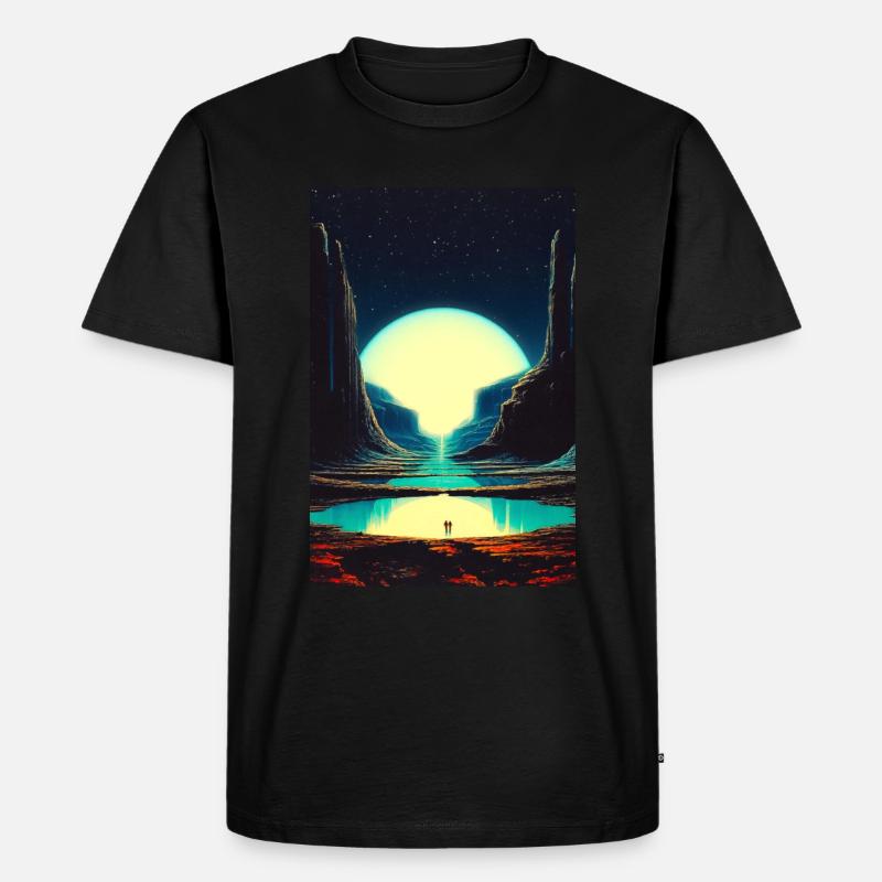 Nie mit dir verloren - Männer Premium Bio T-Shirt - Schwarz
