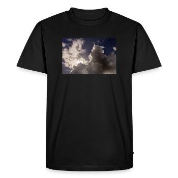 sky and clouds - Men's Premium Organic T-Shirt - black - Front - Nico (187cm)