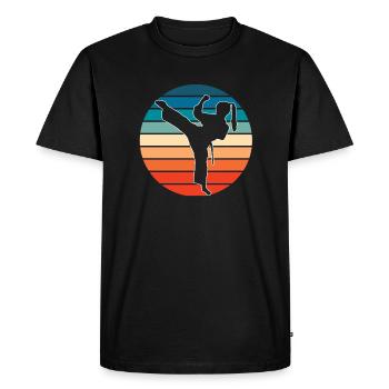 Taekwondo Femme - T-shirt Premium bio Homme - noir - Devant - Nico (187cm)