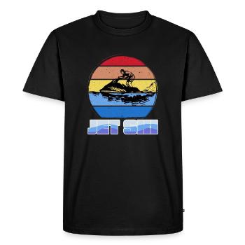 Jet Ski - T-shirt Premium bio Homme - noir - Devant - Nico (187cm)