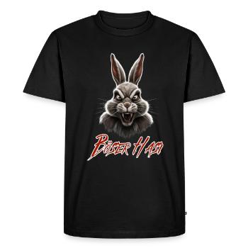 Bad Bunny - Cool Funny Bunny Fun - Men's Premium Organic T-Shirt - black - Front - Nico (187cm)