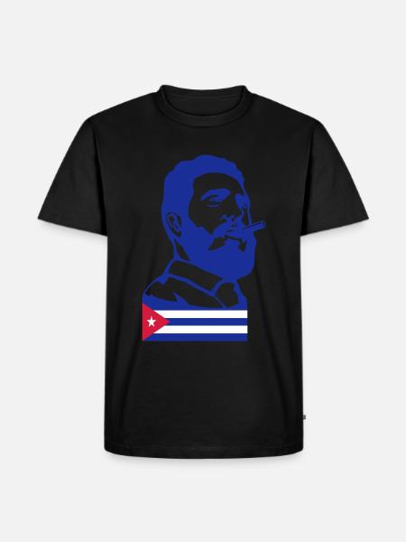 fidel_castro_cuba - Männer Premium Bio T-Shirt - Schwarz