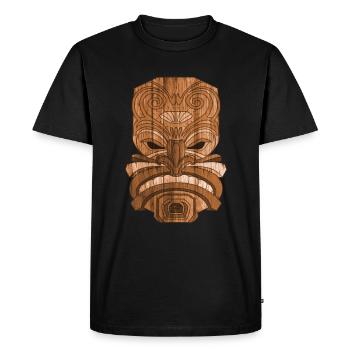 Tiki Mask Tiki Bar Hawaii Somme - T-shirt Premium bio Homme - noir - Devant - Nico (187cm)