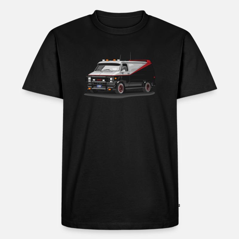 Ein Team Van - Männer Premium Bio T-Shirt - Schwarz