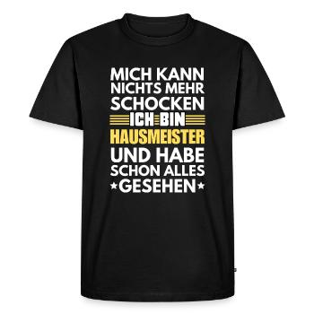 Concierge non choquable - T-shirt Premium bio Homme - noir - Devant - Nico (187cm)
