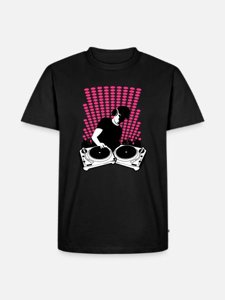 DJ turntables - Men's Premium Organic T-Shirt - black