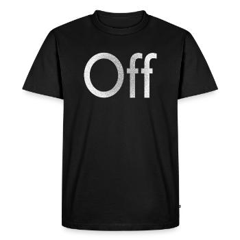 OFF white - T-shirt Premium bio Homme - noir - Devant - Nico (187cm)