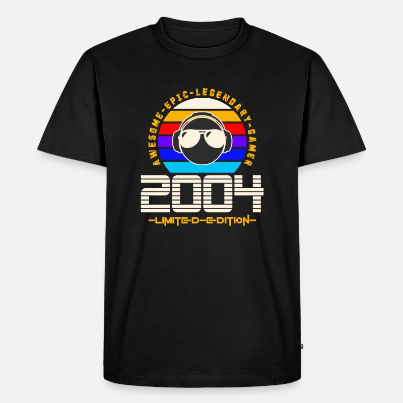 2004 - Männer Premium Bio T-Shirt - Schwarz