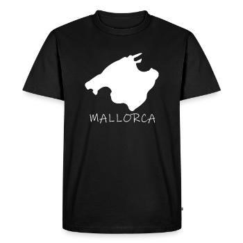 Majorque - T-shirt Premium bio Homme - noir - Devant - Nico (187cm)