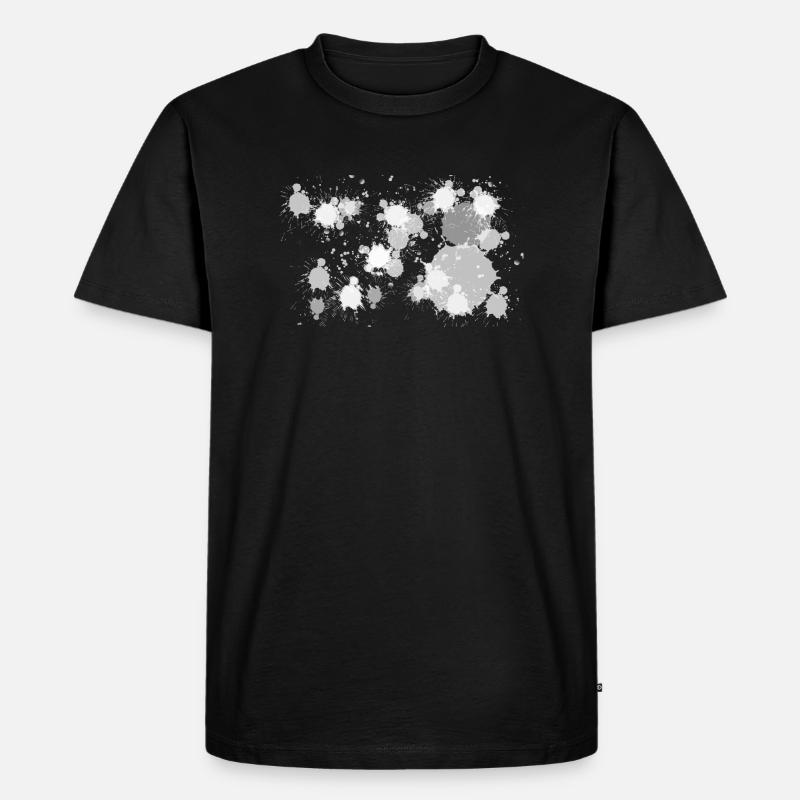 Sprenkel - Männer Premium Bio T-Shirt - Schwarz