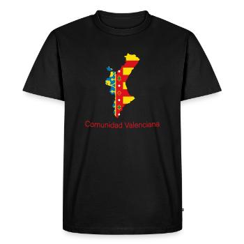 Comunidadvalenciana - T-shirt Premium bio Homme - noir - Devant - Nico (187cm)