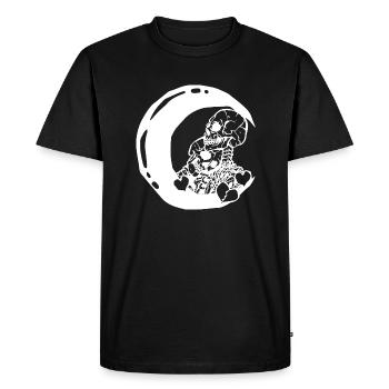 Squelettes amoureux - T-shirt Premium bio Homme - noir - Devant - Nico (187cm)